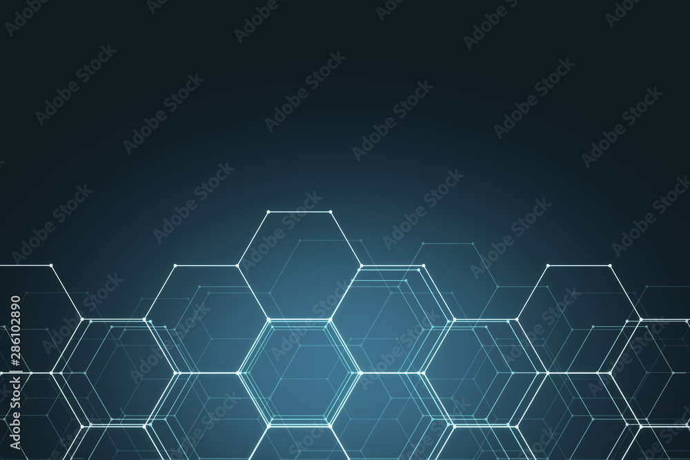 Abstract hexagonal texture