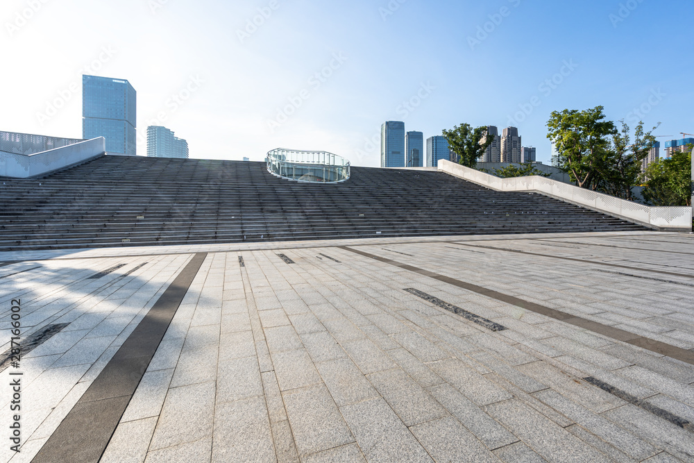 中国杭州城市天际线