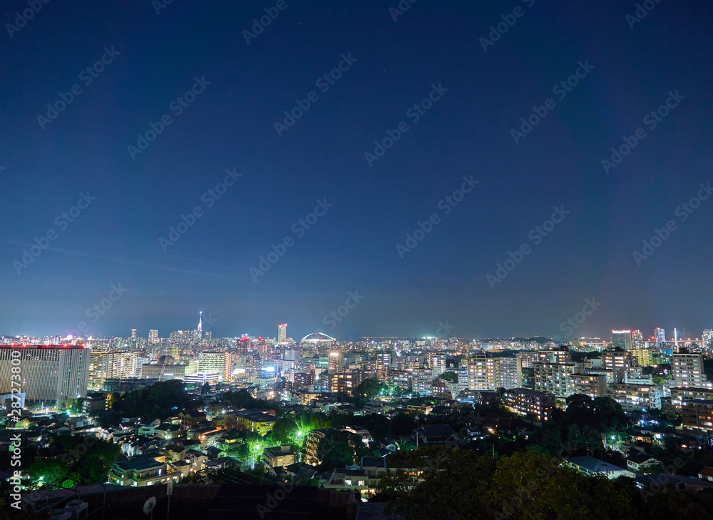 都市風景　福岡市　夜景