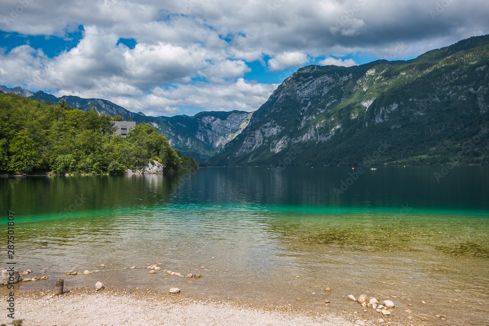 斯洛文尼亚Bohinj的Veduta del pittoresco lago