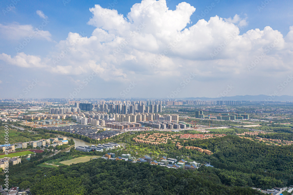 中国杭州的城市天际线