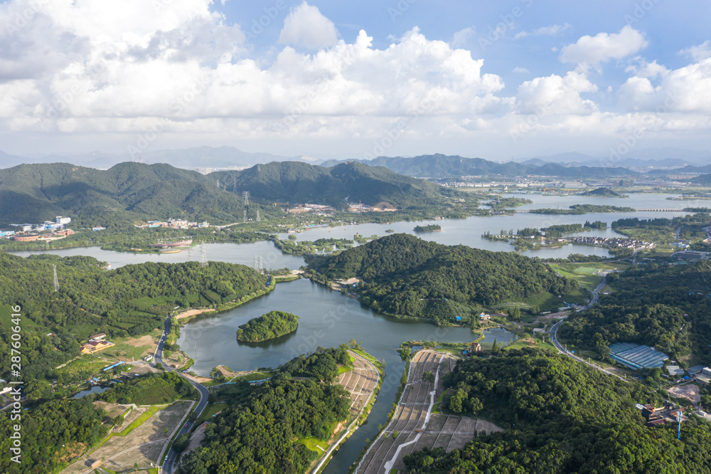 中国杭州的城市天际线