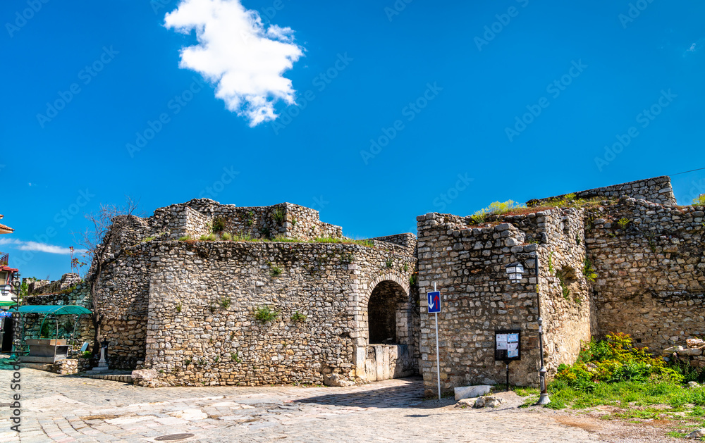 Upper Gate of Samuels Fortress in Ohrid, Macedonia