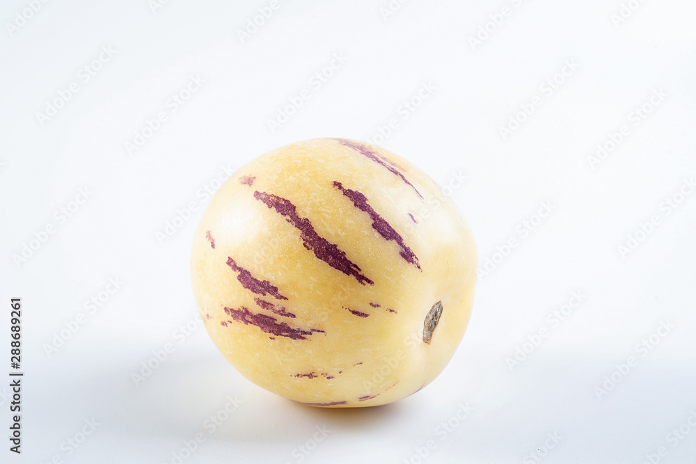 Fresh fruit ginseng fruit on white background