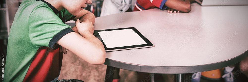 Pupils using technology