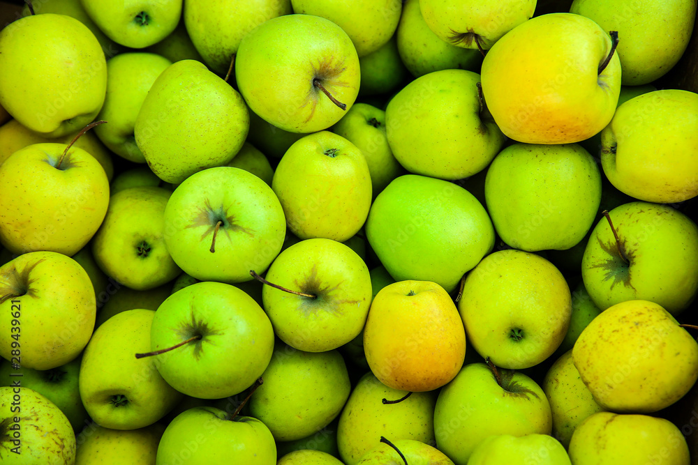 Heap of tasty fresh apples