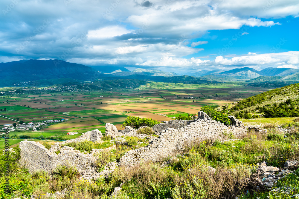 Ruins of Lekuresi Castle in Saranda, Albania