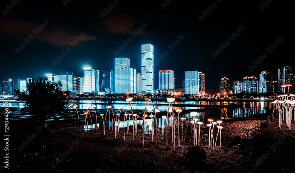 Fuzhou City, China, night view