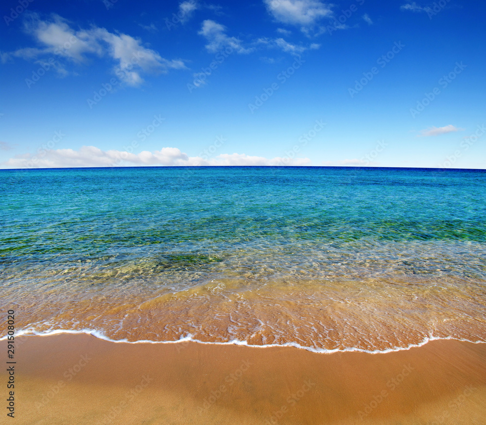 夏日沙滩与大海