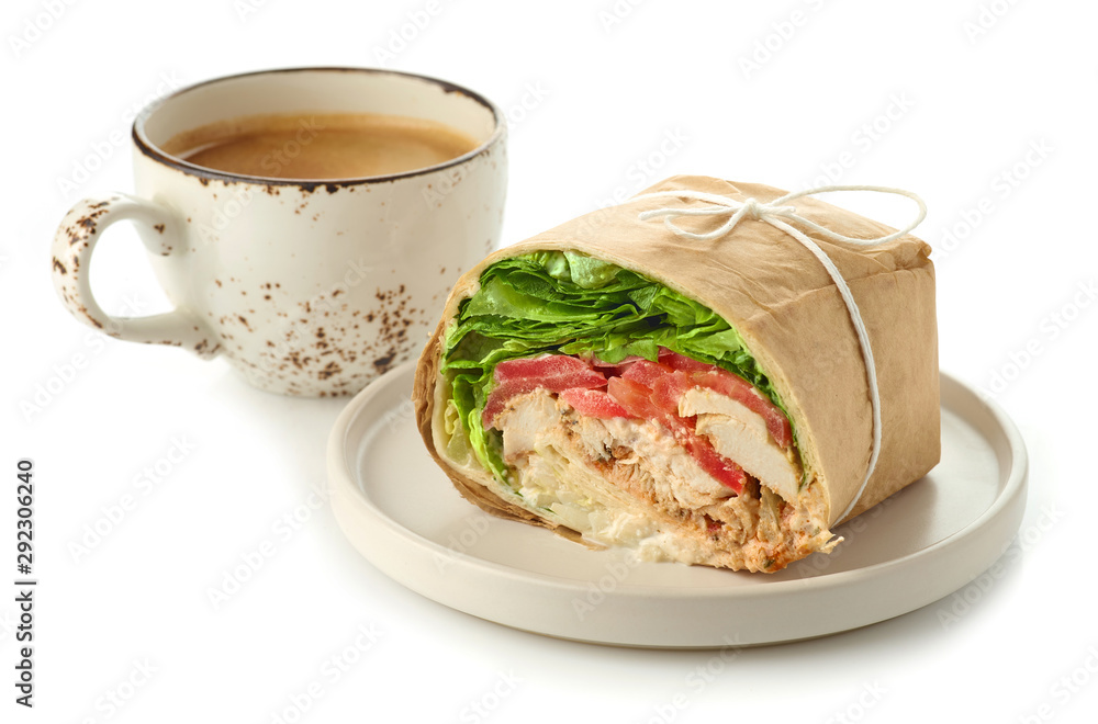 chicken wrap sandwich