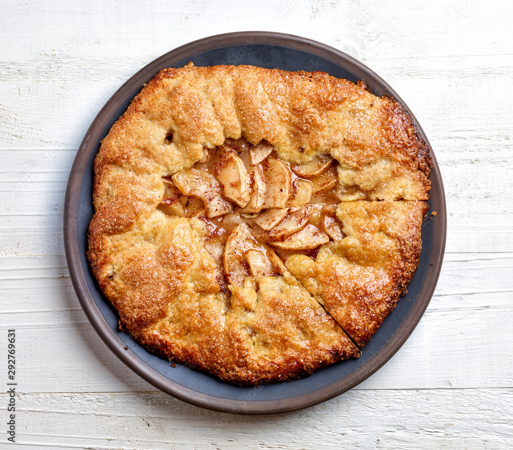 freshly baked french apple tarte