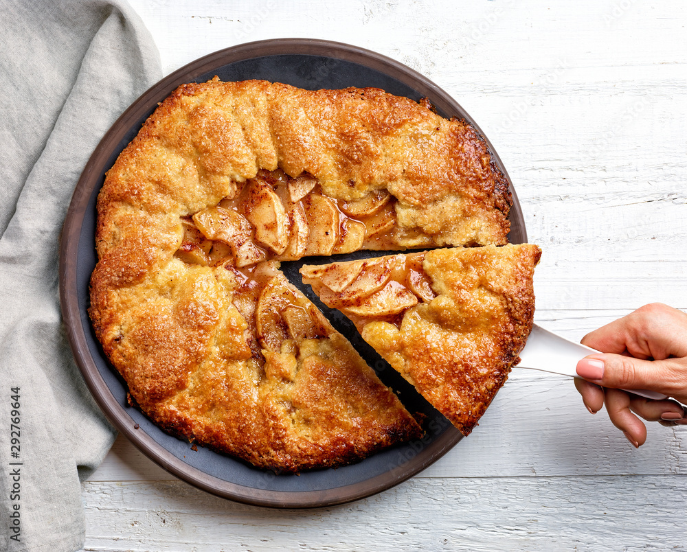 freshly baked french apple tarte