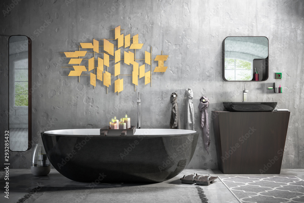 Bathroom Furniture & Decor Presentation - 3d visualization