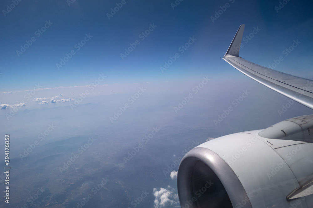 window of airplane