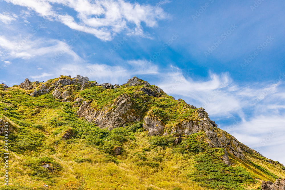 岩手山の８合目から見える景色