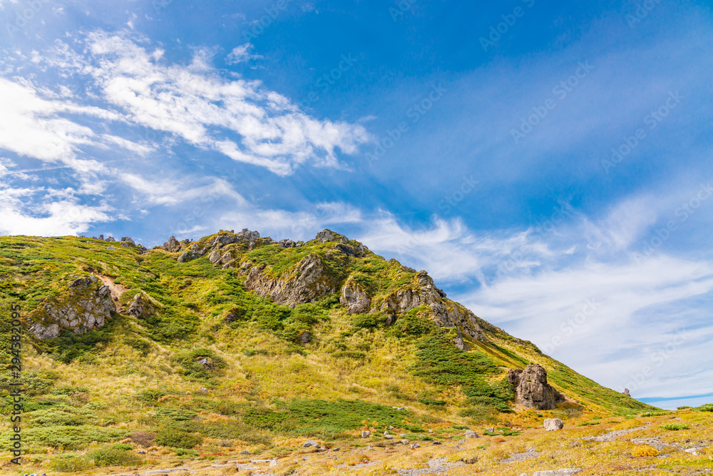 岩手山の８合目から見える景色