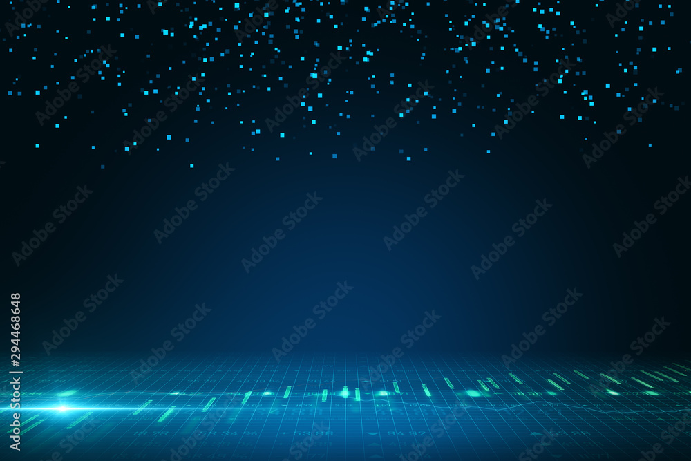 Blue digital wallpaper