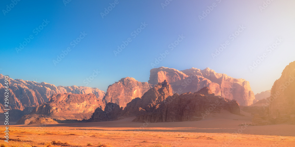 Wadi Rum -  Jebel Umm Al Ishrin by Morning Golden Hour