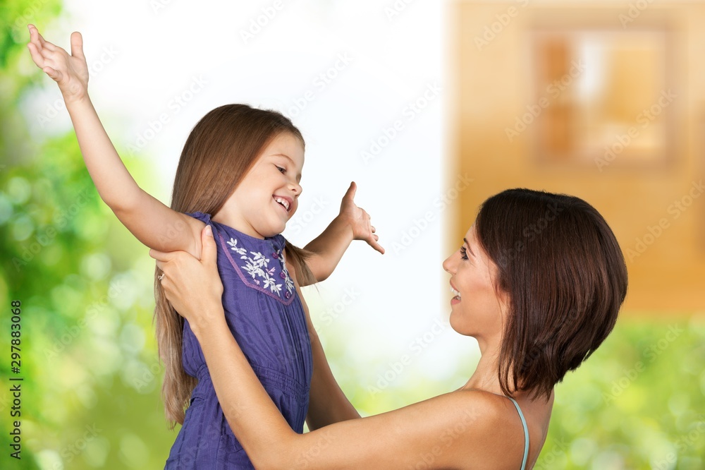 Happy Mother and daughter together