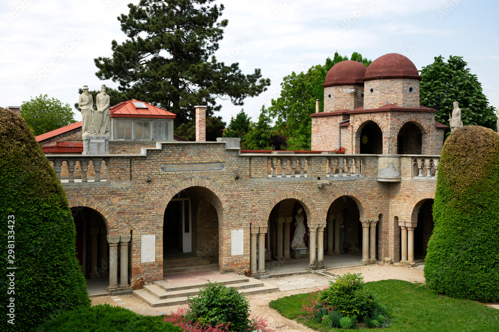 Detail of Bory castle in Szekesfehervar , Hungary