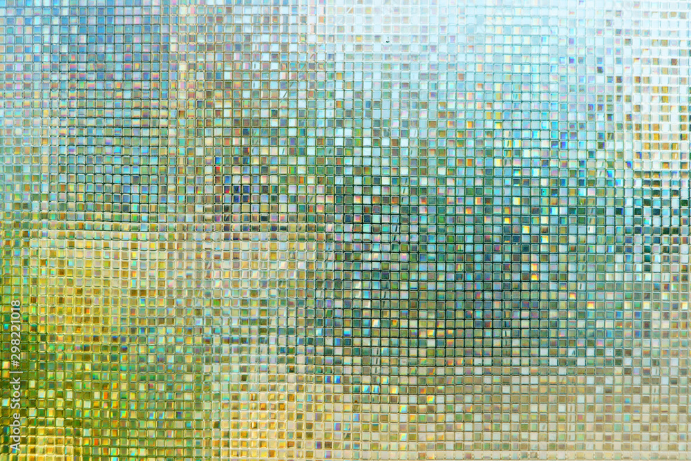 abstract rainbow shiny tile background