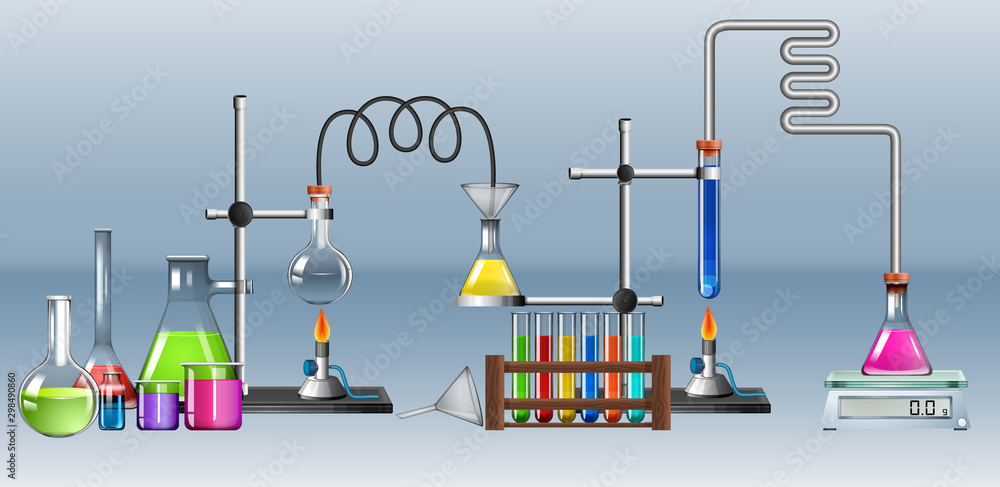 Science lab with many equipments