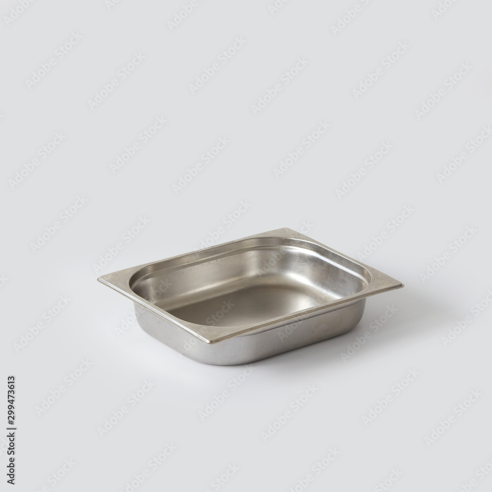 baking pan on white background