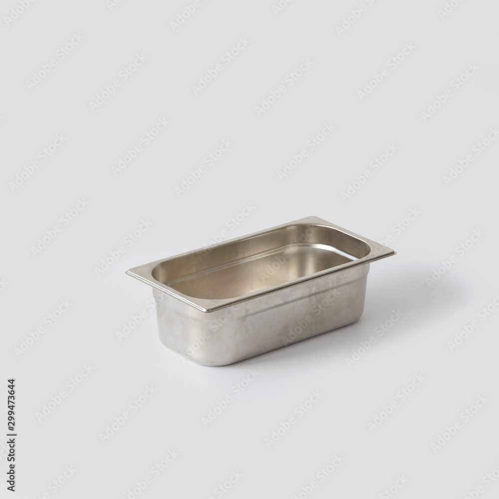 baking pan on white background