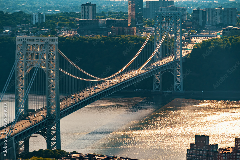 George Washington Bridge, New York. Image of George Washington Bridge at Twilight