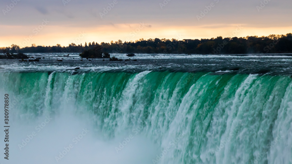 Magnificent Niagara Falls during sunrise - Ontario, Canada