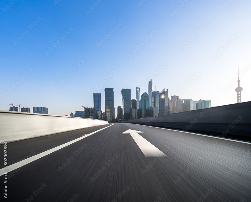 road in shanghai city