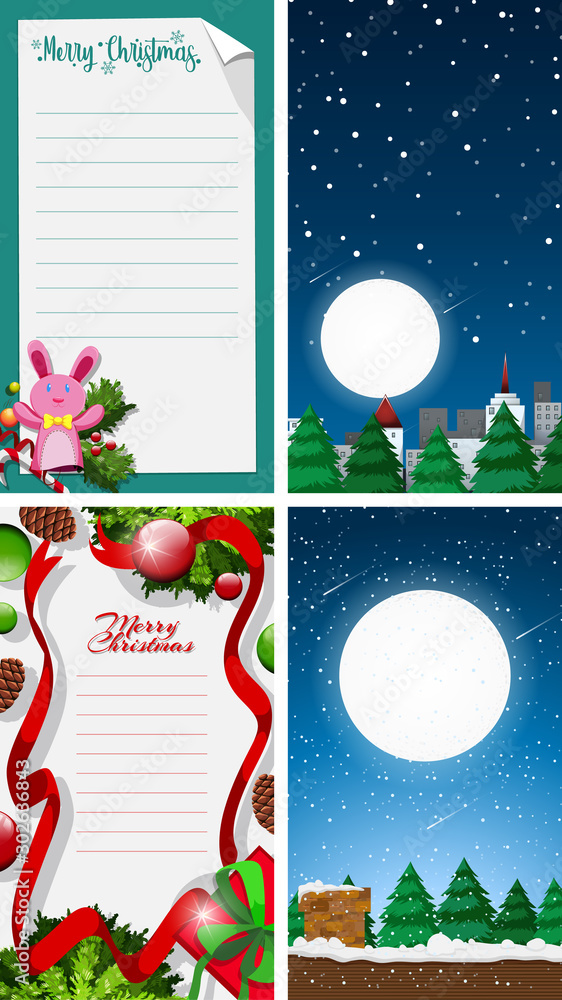 Background templates with christmas theme