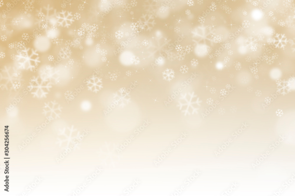 abstract winter background with snowflakes, Christmas background with heavy snowfall, snowflakes in 