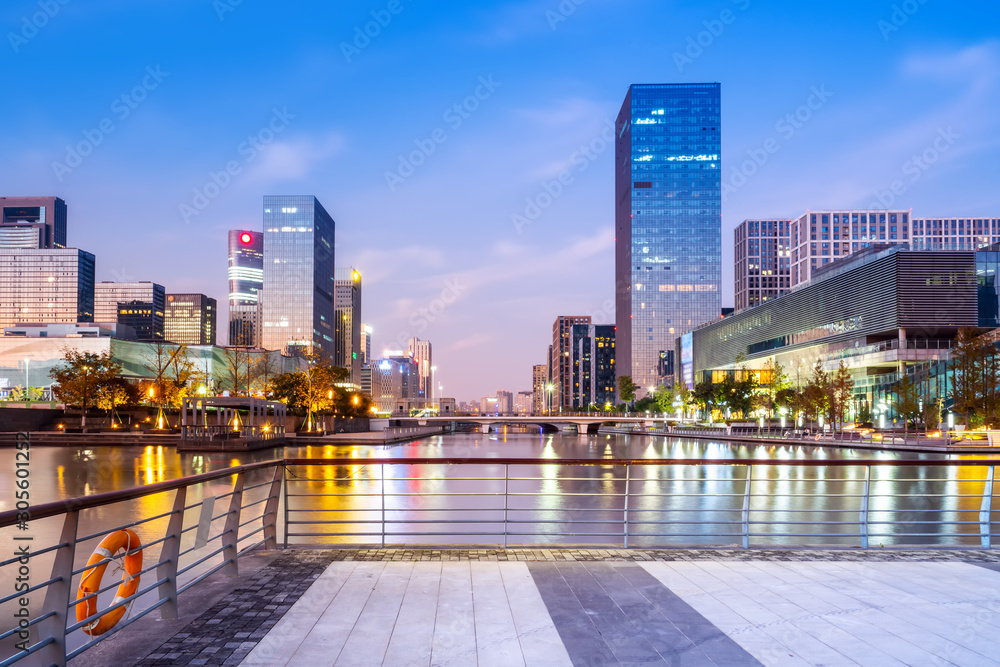 Ningbo City Modern Architecture Landscape