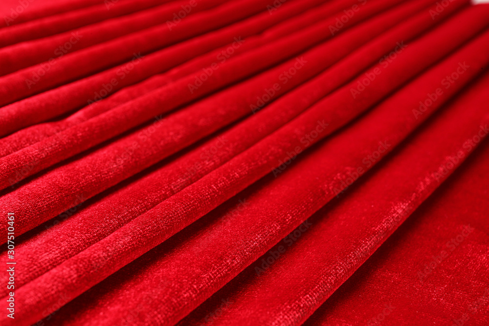 Texture of velvet fabric as background