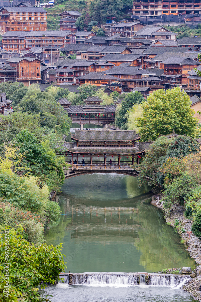 Thourands of Hmong villages in xijiang, guizhou, China