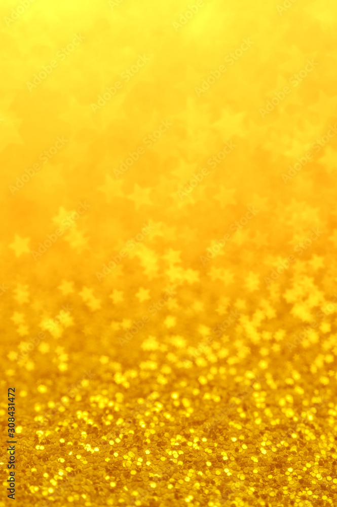 Christmas glowing golden background.