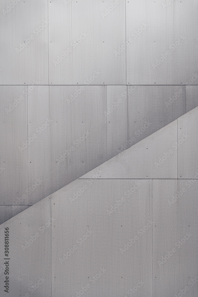 Gray modern wall, vertical