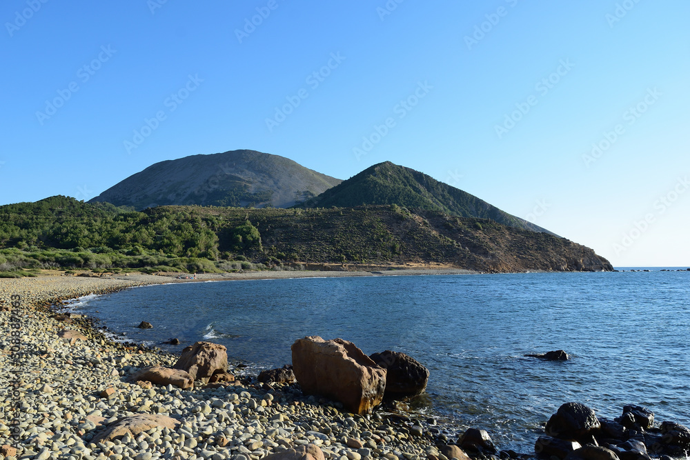 Seascape from Marmaros beach - turkish aegean island Gokceada (Imbros)