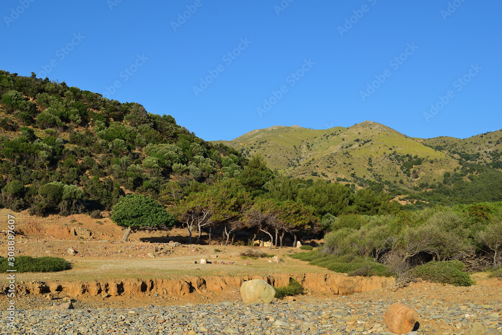 Marmaros海滩景观-土耳其爱琴岛Gokceada（Imbros）