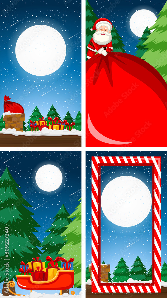 Background templates with christmas theme