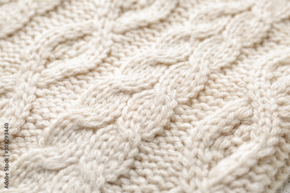 Texture of knitted fabric as background