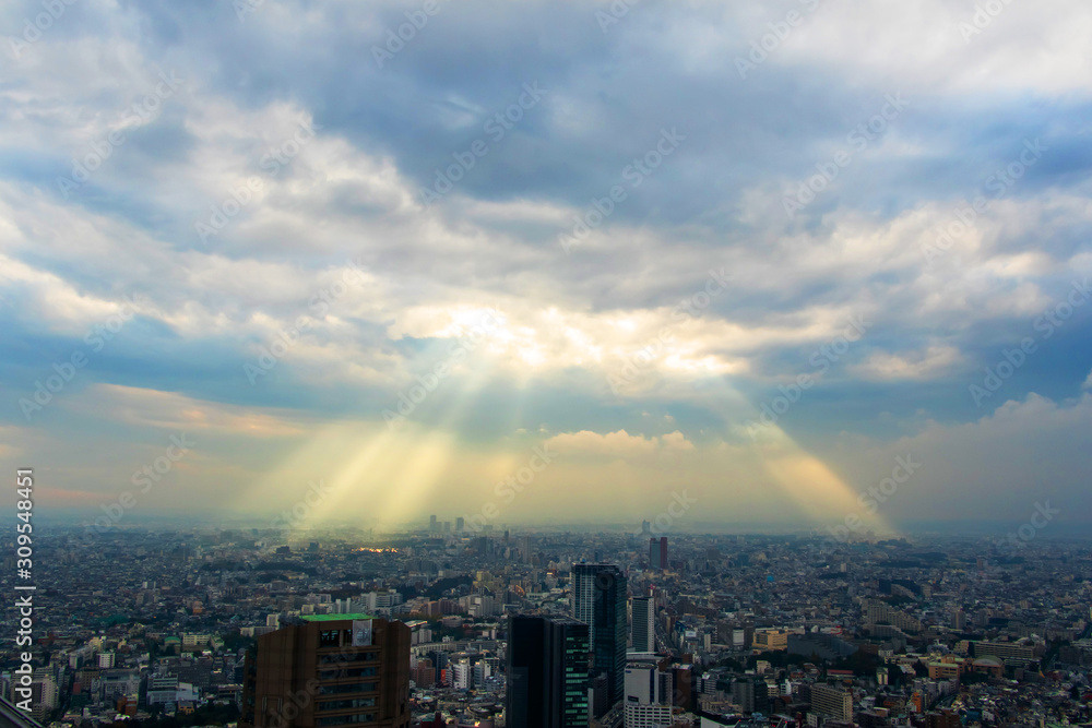 日本,東京の典型的な風景 Scenery of Japan in Tokyo 