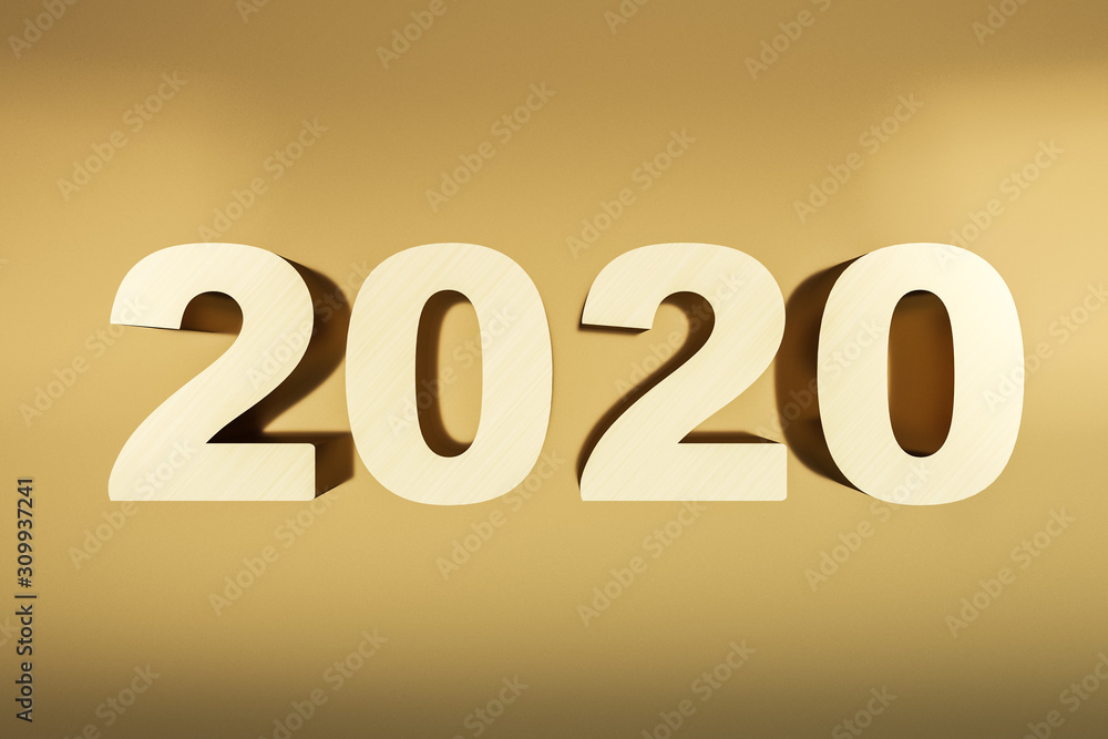 3D数字新年2020