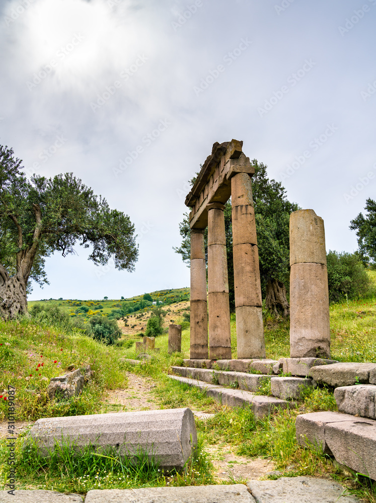 Ruins of Asclepieion of Pergamon in Turkey