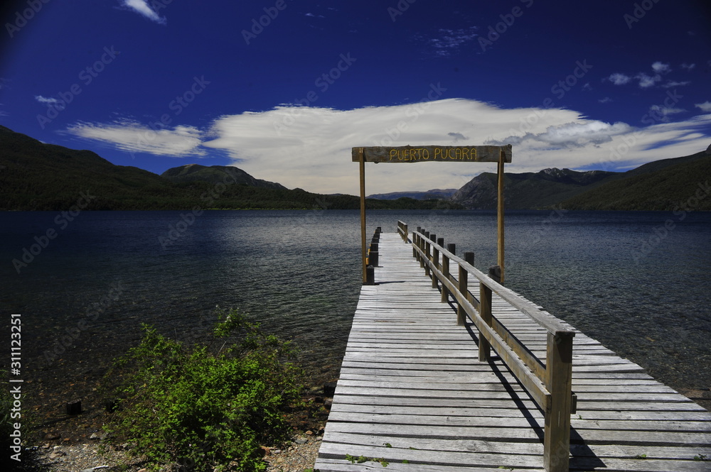 lago, acuático, paisaje, montagna, naturaleza, cielo, azul, verano, bosque, verde, viajando, escenar