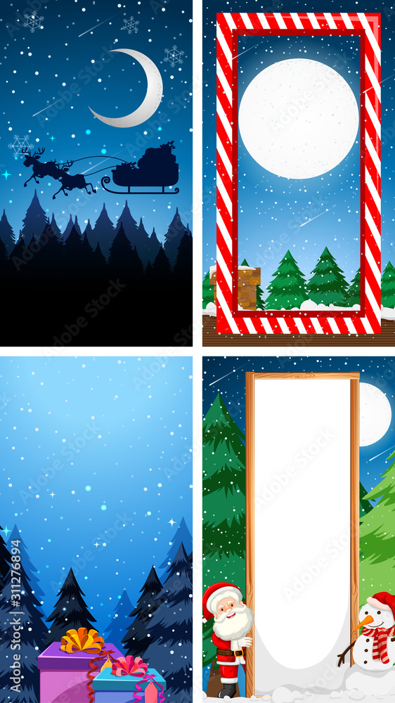 Background templates with christmas theme