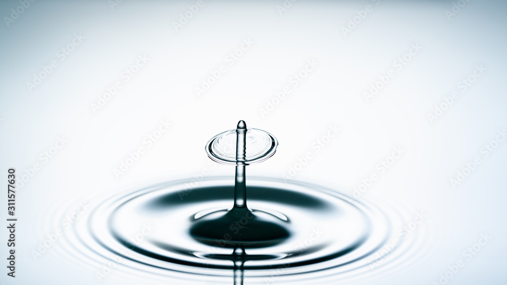 water drop collision. Water splash