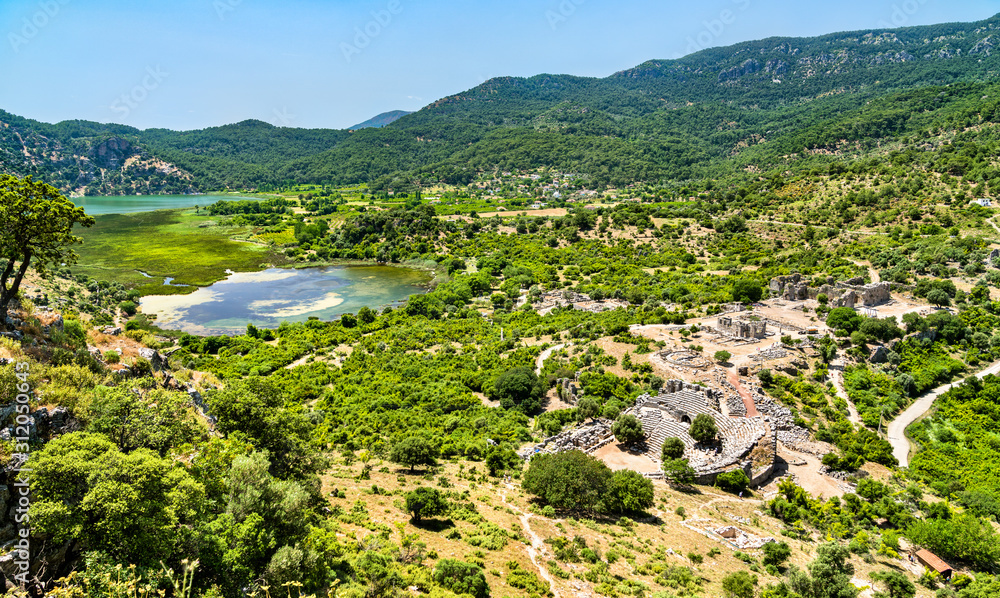 Archaeological site of Kaunos in Turkey