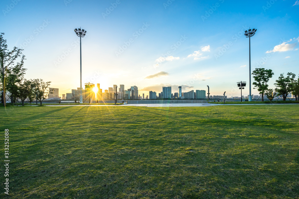 中国杭州城市天际线